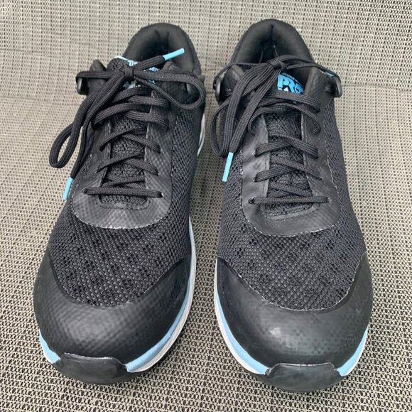 Timberland PRO Womans Size 11 Black & Blue Composite Sneakers Safety Toe - Picture 2 of 9